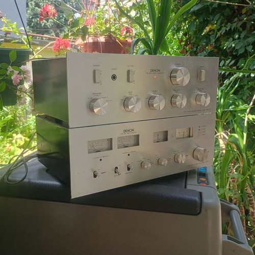Denon TU-355 and PMA-232 vintage stereo amplifier set like new