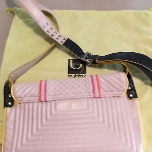 Byblos Shoulder Bag Like New Pink-Beige With Details