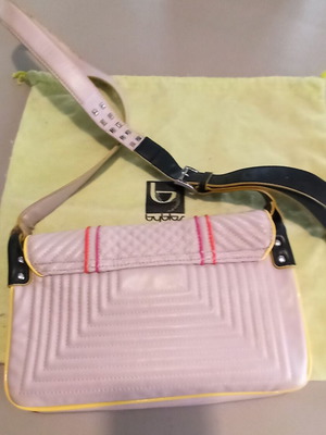 Byblos Shoulder Bag Like New Pink-Beige With Details