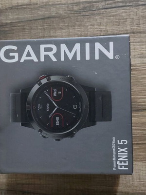 Garmin fenix 5 47mm used smartwatch with box and manuals