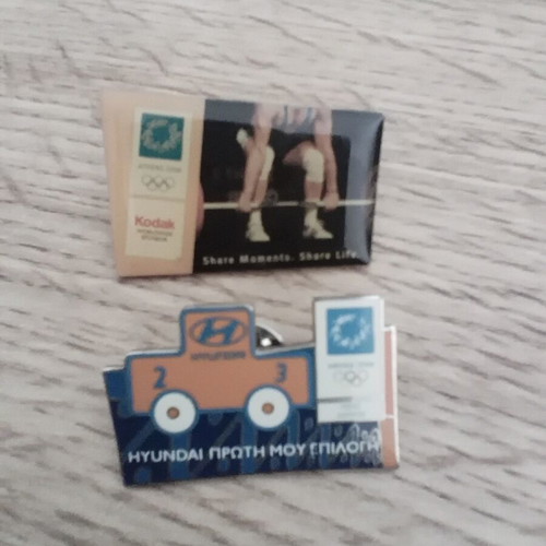 2-pins Olympic Games 2004 Kodak Hyundai new