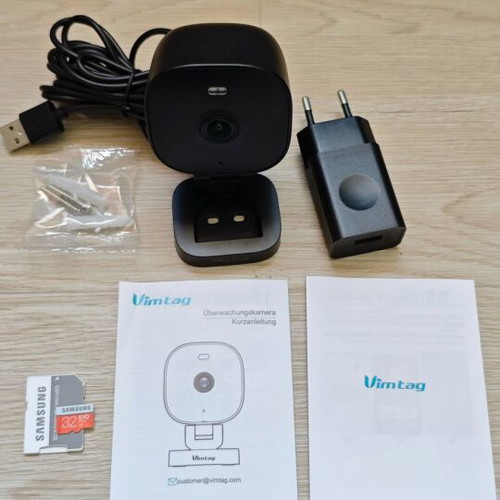 Vimtag 4MP Outdoor and Indoor Camera IP66 Waterproof with Color Night Vision and Two-Way Audio