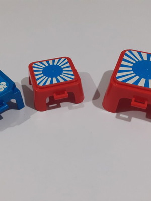 Playmobil circus stools set, two small and one large