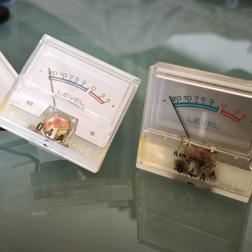 Vintage analog meters like new, set of 3 for hi-fi DIY