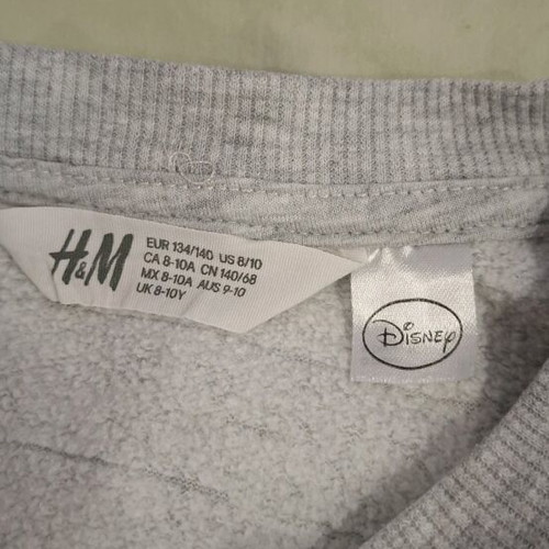 Disnef H&M sweatshirt 8-10 years girl grey with Daisy design used