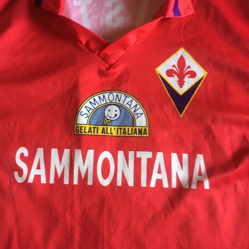 Batistuta 1996 jersey used, retro red design