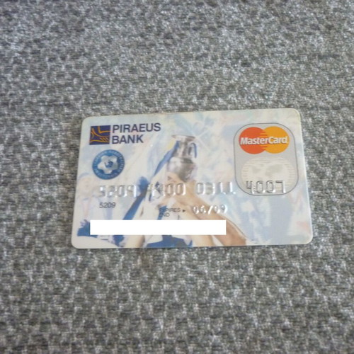 Piraeus Bank Mastercard Euro 2004 Greece National Football collectible card