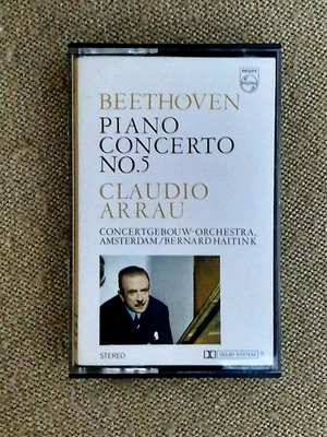 Beethoven Piano Concerto No. 5 cassette tape like new, classical