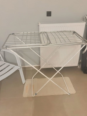 Drying rack used with white paint on legs