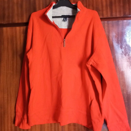 Lands End men's shirt orange L like new for all occasions