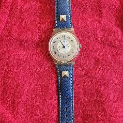 Swatch Ciel vintage wristwatch used, blue unisex