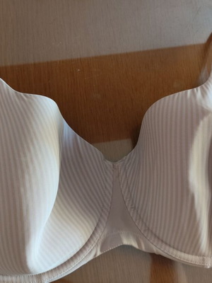 Triumph beige bra 105D, modern soft with light padding and underwire
