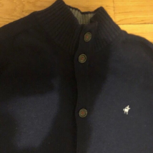 Rodrigo men's wool cardigan blue size 3XL