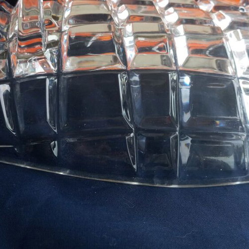 Small vintage crystal platter like new
