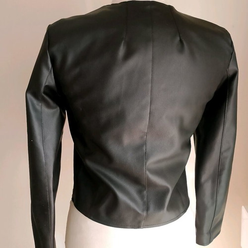 Women's biker jacket used, size Small, black