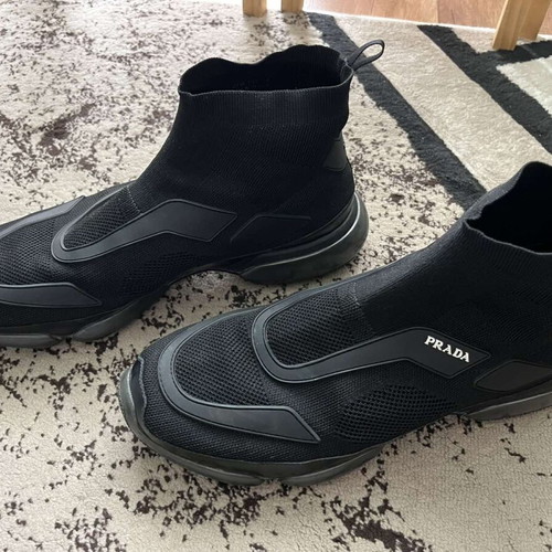Prada sport shoes used, size 45, black