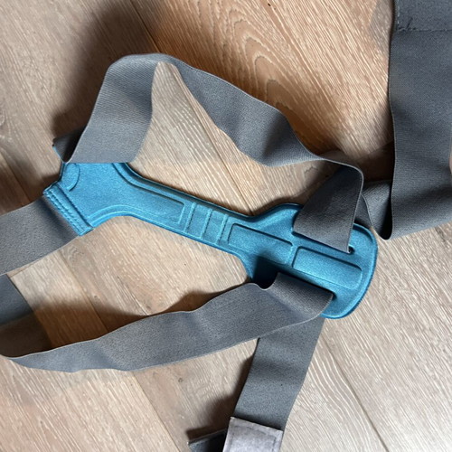 Adjustable Posture Corrector Support Brace like new, grey and turquoise