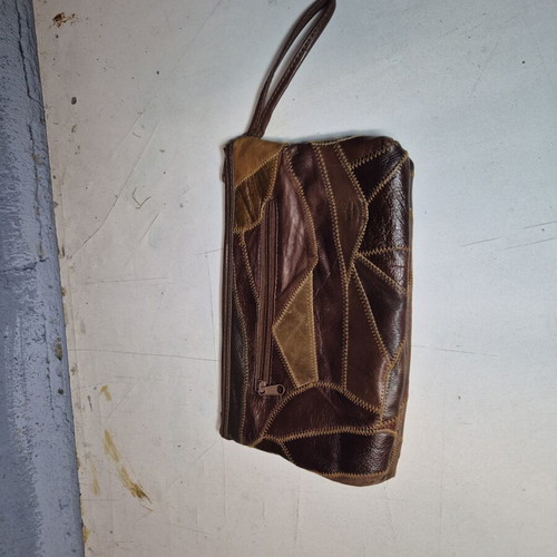 Handbag faux leather like new with multiple zip compartments