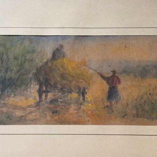 Two Watercolors S. Kakavrakas used