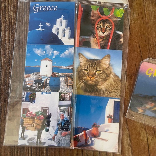 Souvenir magnets new, pack of 7 for Greece