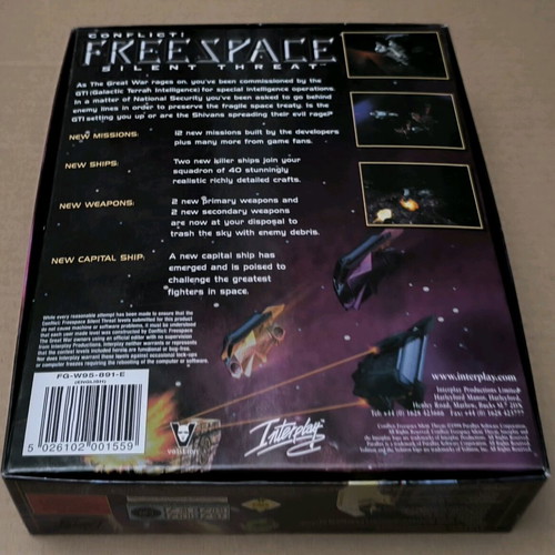 Conflict Freespace Silent Threat PC CD-ROM like new, Big Box