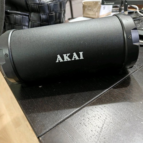 Akai ABTS-12C portable speaker used with Bluetooth, USB, SD, AUX