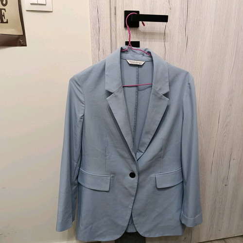 Stradivarius blazer jacket like new, turquoise, Small
