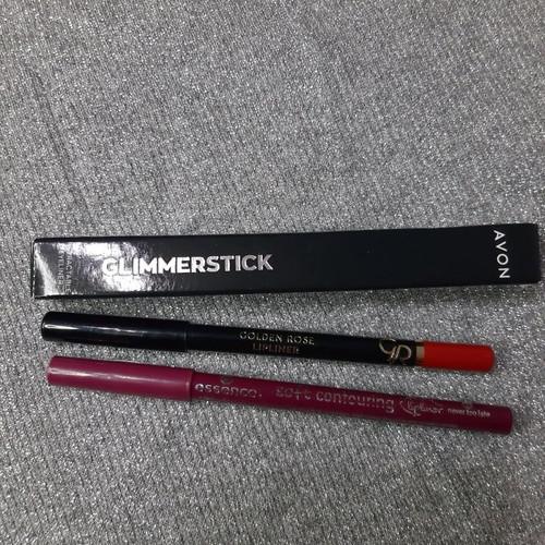 Lip liners used, set of 3 Avon, essence, GR