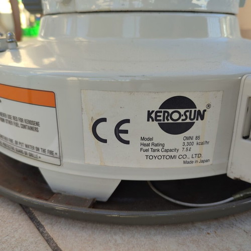 KERO-SUN OMNI 85 Oil Heater Toyotomi like new, made in Japan