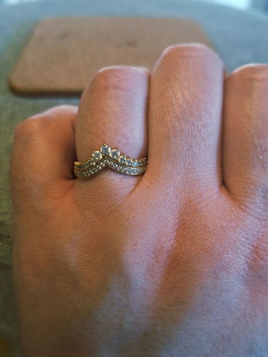 Pandora ring new, gold color
