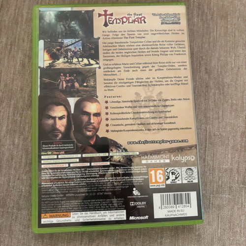 The First Templar Xbox 360 used complete