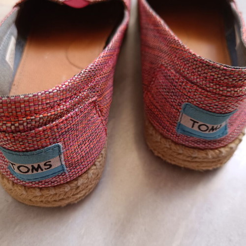 Toms espadrilles used, pink, size 37.5
