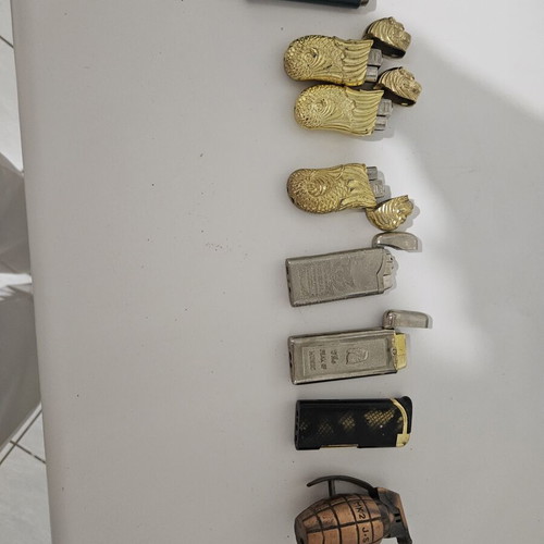 Decorative lighters set of 8 used, no gas