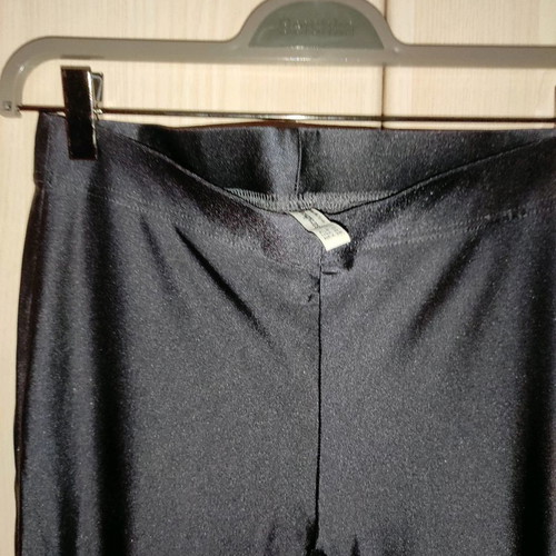 Shiny leggings used, size M, gray
