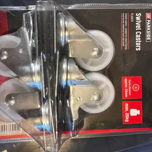 Wheels set of 4 new, up to 25 kg