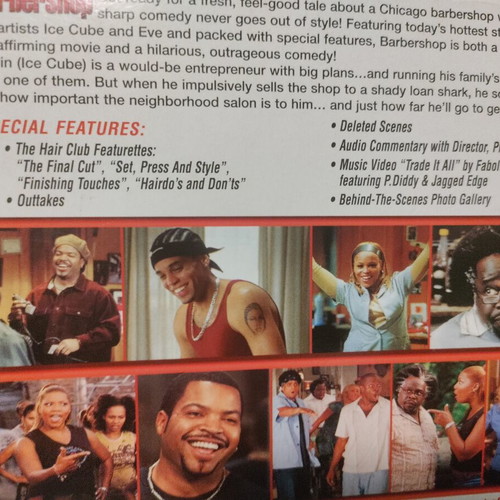 Barbershop 1 and 2 DVD used, Greek subtitles on first movie