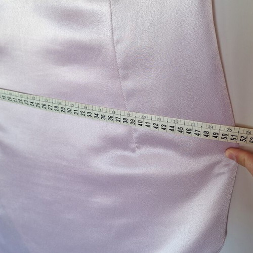Satin dress pink lilac like new, size L