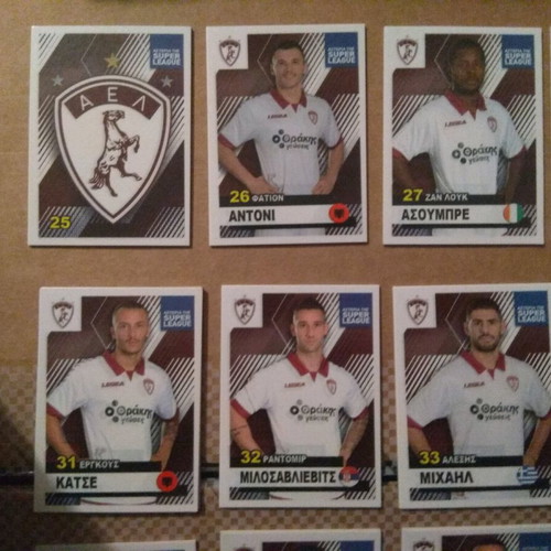 AEL Stars of Superleague 2019-2020 stickers new, set of 24