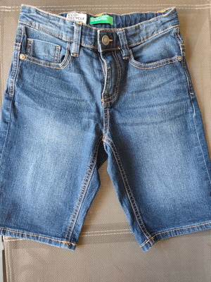 Benetton Blue Jeans Bermuda Shorts like new for Boys 7-8 Years