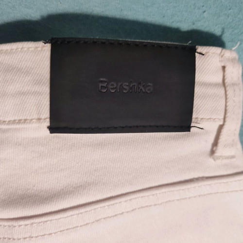 White denim pants Bershka like new, size 34