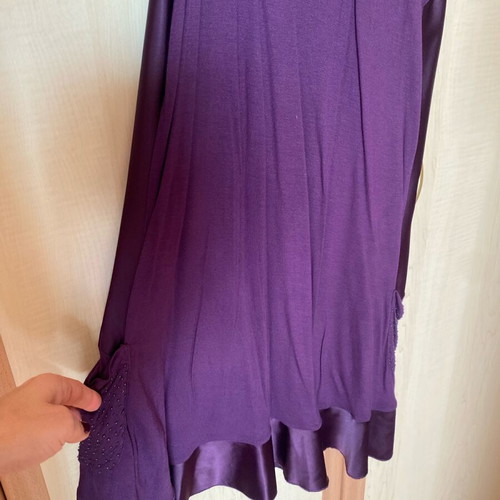 Next dress like new, purple with satin details