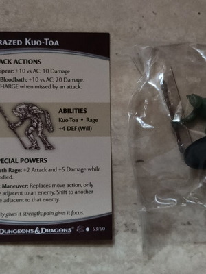 Dungeons & Dragons Demonweb Crazed Kuo-Toa figure
