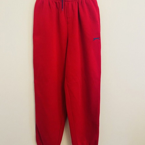 Slazenger red sweatpants with elastic cuffs, Large