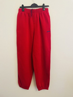 Slazenger red sweatpants with elastic cuffs, Large