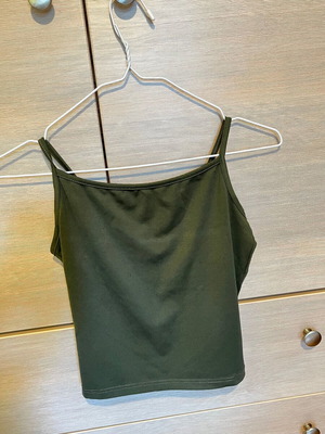 Top dark green new, size XS-S