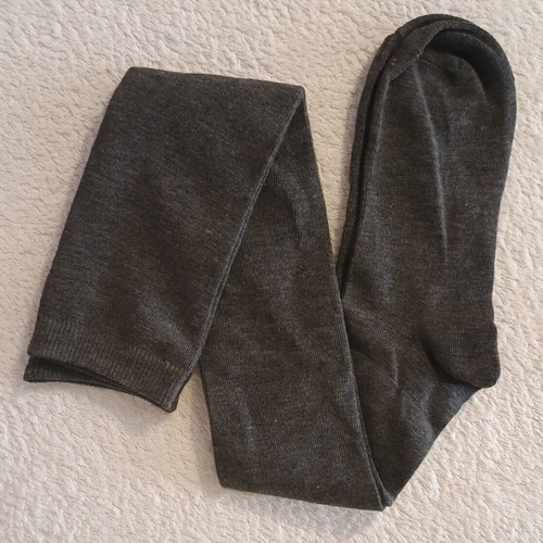 Women's grey over-the-knee socks, one size, new