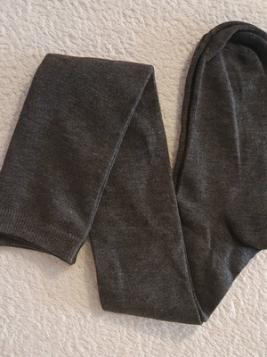 Women's grey over-the-knee socks, one size, new