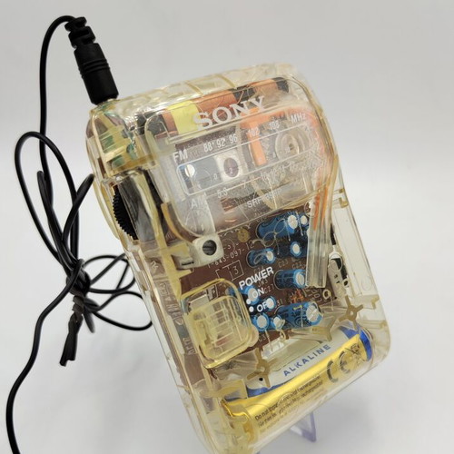 Sony SRF-39FP διάφανο ραδιόφωνο FM/AM μεταχειρισμένο, πλήρως λειτουργικό