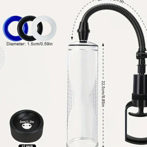 Vacuum pump for exercise new with adjustable bands and relief valve