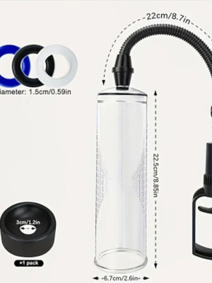Vacuum pump for exercise new with adjustable bands and relief valve